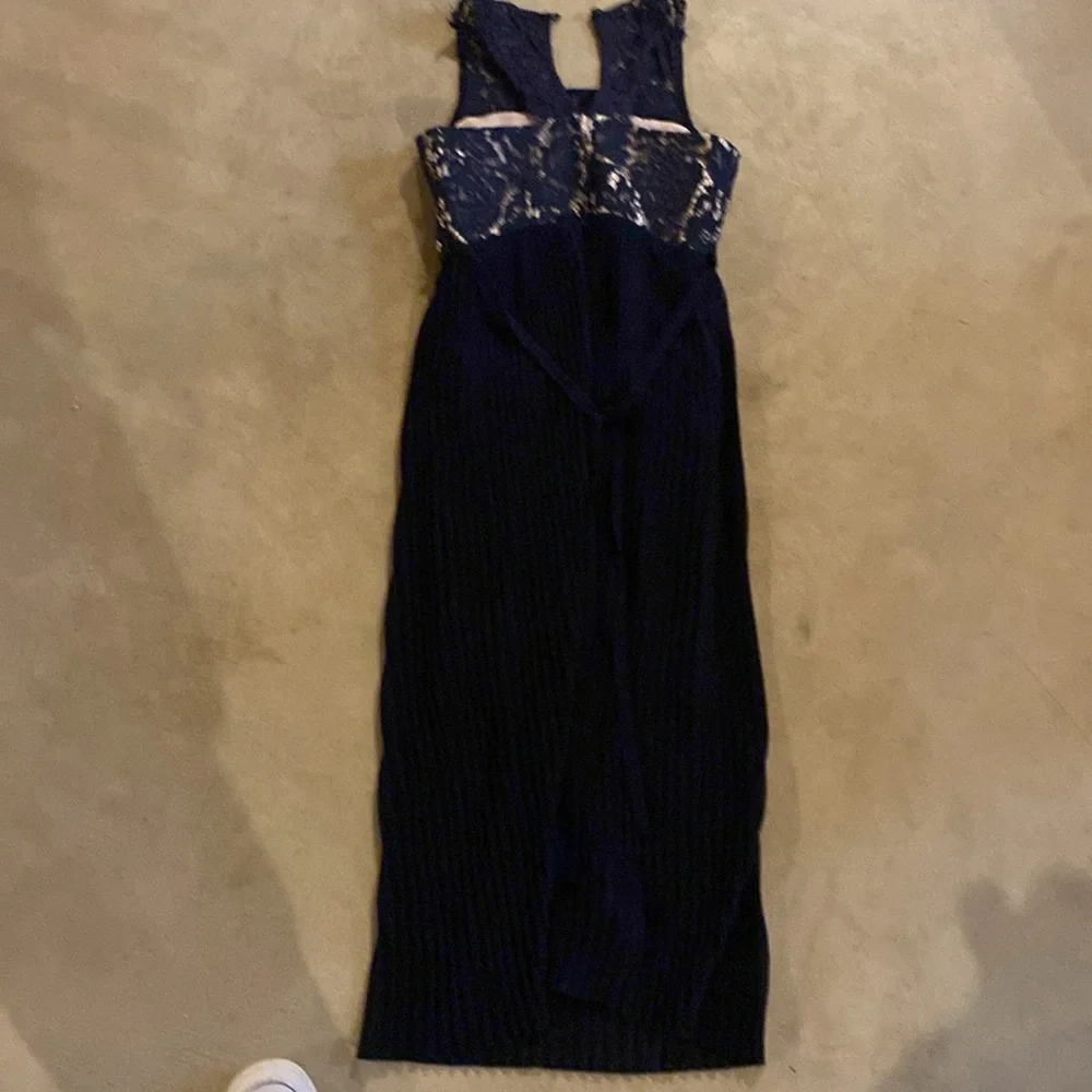 Rare Editions Navy Blue Formal Kids Dress